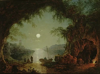 En månebelyst vik